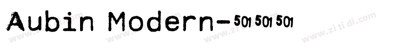 Aubin Modern字体转换